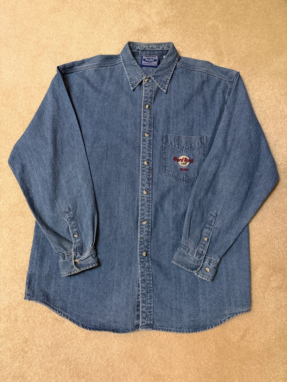 Hard Rock Cafe Denim Shirt Paris